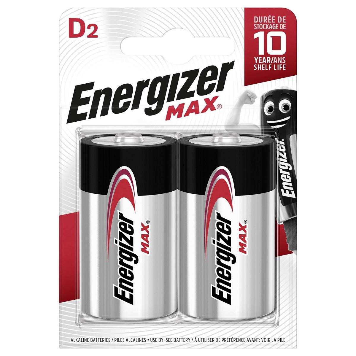 ENERGİZER MAX ALKALİNE D PİL (2Lİ)